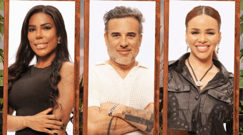 Carol Lekker, Fabiano Moraes, Gabily | Reprodução/Instagram/@afazendarecord