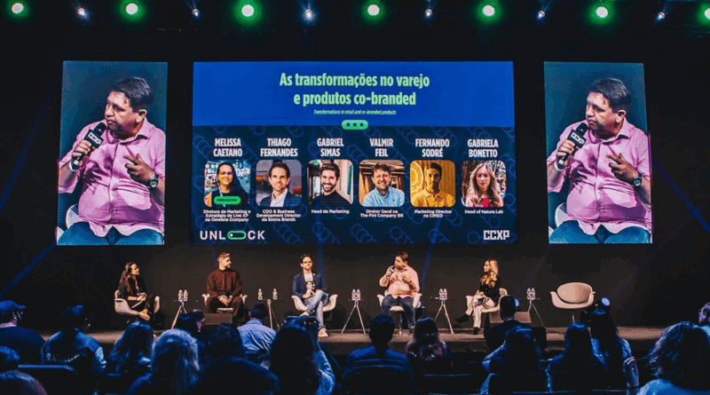 Painel de 2024 sobre transformações no varejo e produtos co-branded | Reprodução/Instagram/@unlockccxp
