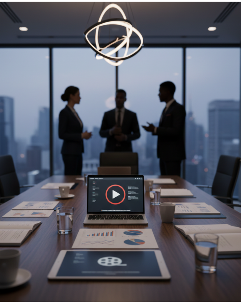 Imagem ilustrativa de uma mesma de negócios