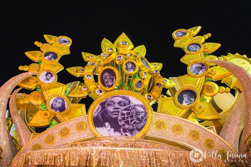 Carro alegórico em homenagem a Lea Garcia