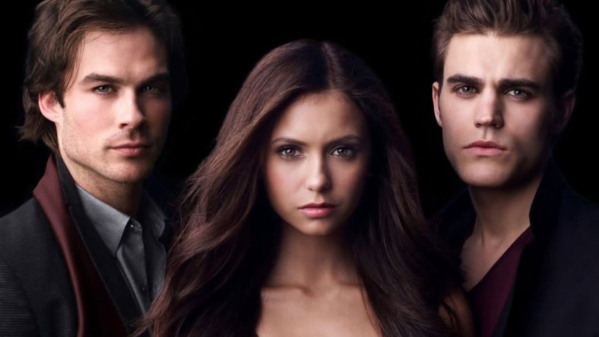 Crítica The Vampire Diaries. Foto de Ian Somehalder, Nina Dobrev e Paul Wesley