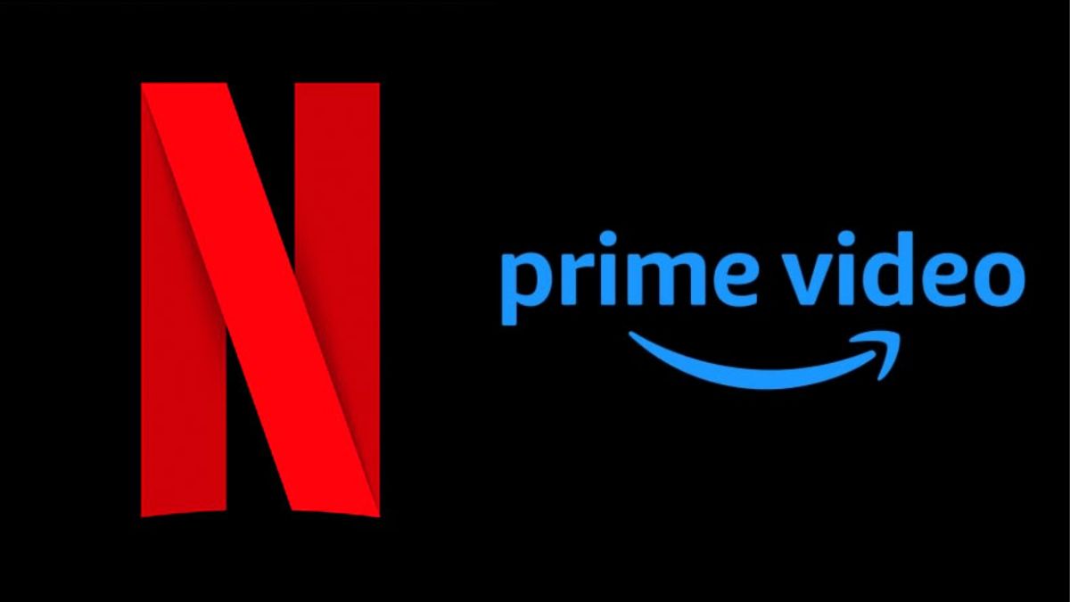 Netflix ou Prime Video ; logos das duas plataformas de streamings