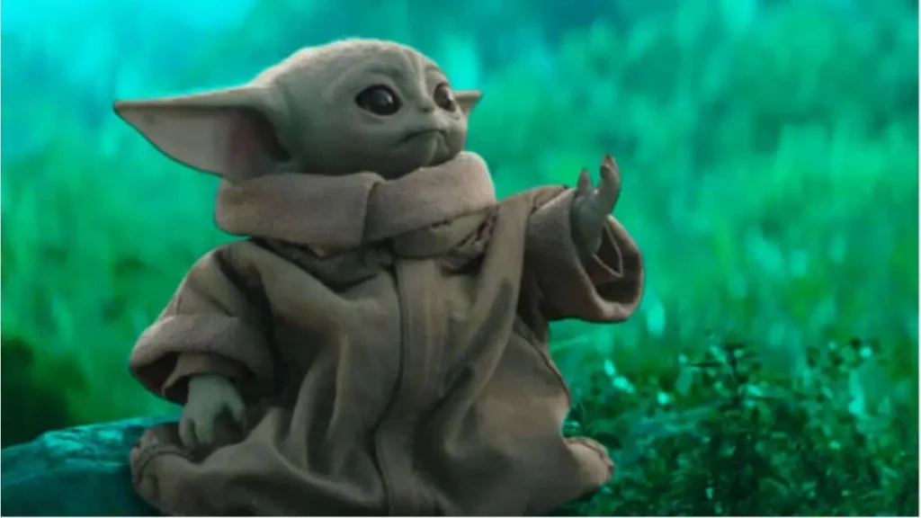 Bebê Yoda da saga Star Wars filme O Mandaloriano e Grogu