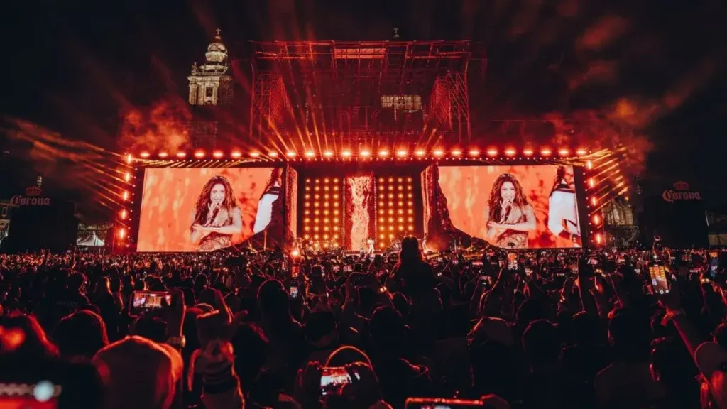 Foto do Palco de Shakira em Zócalo - Mexico