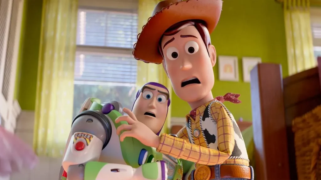 Buzz Lightyear e Woody em Toy Story 5