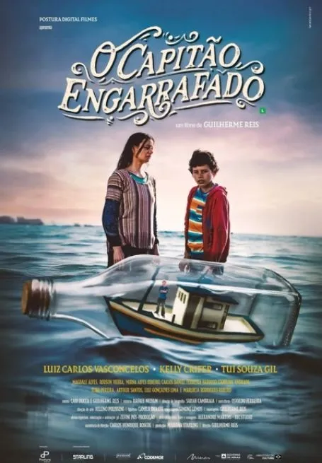 Banner oficial do filme O Capitão Engarrafado, que terá estreia no Festival do Rio 2026