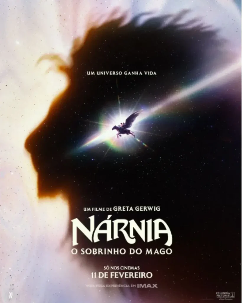 Banner oficial do Filme Nárnia O Sobrinho do Mago divulgado pela Netflix